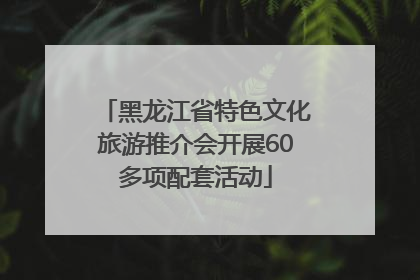 黑龙江省特色文化旅游推介会开展60多项配套活动