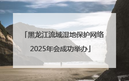 黑龙江流域湿地保护网络2025年会成功举办