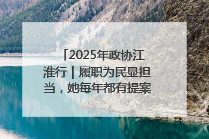 2025年政协江淮行｜履职为民显担当，她每年都有提案被评为“优秀”