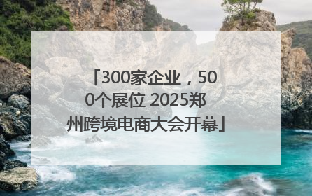 300家企业，500个展位 2025郑州跨境电商大会开幕