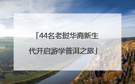 44名老挝华裔新生代开启游学普洱之旅