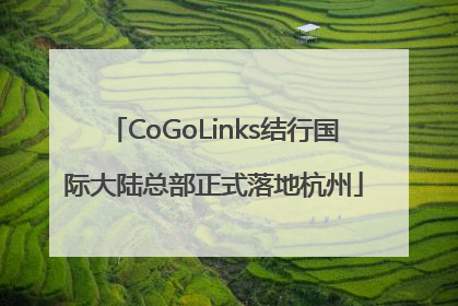 CoGoLinks结行国际大陆总部正式落地杭州