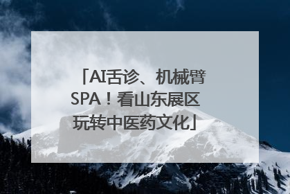 AI舌诊、机械臂SPA！看山东展区玩转中医药文化