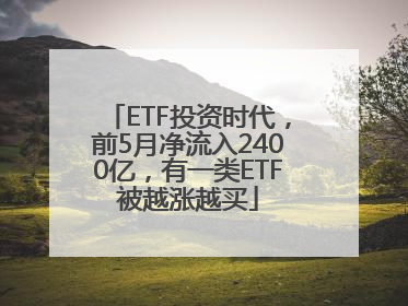 ETF投资时代，前5月净流入2400亿，有一类ETF被越涨越买