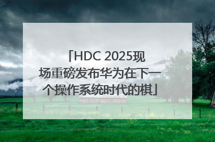 HDC 2025现场重磅发布华为在下一个操作系统时代的棋